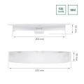 Oprawa ALGINE ECO 2w1 NATYNK-PODTYNK DOWNLIGHT 18W 110° IK06 223x35mm biały okrągła SLI037029WW_PW Spectrum