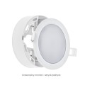 Oprawa ALGINE ECO 2w1 NATYNK-PODTYNK DOWNLIGHT 6W 110° IK06 115x35mm biały okrągła SLI037027WW_PW Spectrum