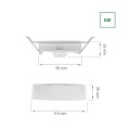 Oprawa ALGINE ECO 2w1 NATYNK-PODTYNK DOWNLIGHT 6W 110° IK06 115x35mm biały okrągła SLI037027WW_PW Spectrum