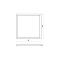 Panel LED ALGINE 45W 120° IK06 biały SLI035037CW_PW Spectrum