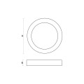 ALGINE ECO LED ROUND 12W SUFITOWE biała ramka NATYNKOWA SLI035023CW Spectrum