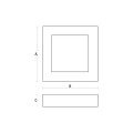 ALGINE ECO LED SQUARE 6W SUFITOWE biała ramka NATYNKOWA SLI035022CW Spectrum