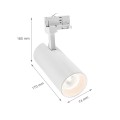 Reflektor na szynę 3 fazową ANDROMEDA 25W 60° biały SLI033019WW_PW Spectrum