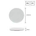 Lampa sufitowa plafon NYMPHEA czarny & WHITE RINGS 24W 115° IP54 Okrągły z czujnikiem SLI031035CW_PW_CZUJNIK Spectrum