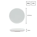 Lampa sufitowa plafon NYMPHEA czarny & WHITE RINGS 24W 115° IP54 okrągły SLI031035CW_PW Spectrum
