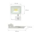 Naświetlacz NOCTIS LUX 2 20W IP44 biały czujnik ruchu PIR SLI029042WW_CZUJNIK Spectrum