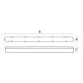 Oprawa liniowa LIMEA LED SMD 5630 24W 60cm transparentna SLI028100NW_TR Spectrum