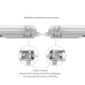 Oprawa hermetyczna LIMEA LED TUBE SLIM HERMETYK G13 2x150 IP65 SZARY SLI028016_SLIM Spectrum