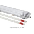 Oprawa hermetyczna LIMEA LED TUBE SLIM HERMETYK G13 2x120 IP65 SZARY SLI028015_SLIM Spectrum