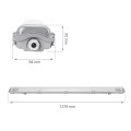 Oprawa hermetyczna LIMEA LED TUBE SLIM HERMETYK G13 2x120 IP65 SZARY SLI028015_SLIM Spectrum