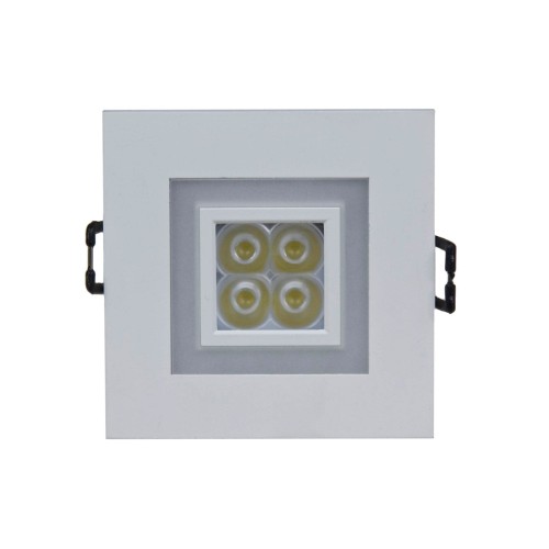 Oczko sufitowe FIALE 4LED 4x1W 30° SQUARE Z RAMKĄ CIEPŁOBIAŁĄ OCZKA LEDOWE SLI021017WW_WW Spectrum
