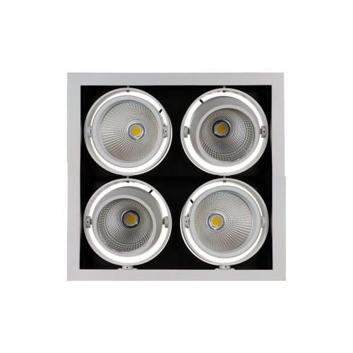 Lampa podtynkowa MODERN-DAY 4x1LED COB CITIZEN 40° 4x27W DOWNLIGHT SQUARE + zasilacz SLI015013WW_Spectrum