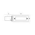 Lampa ścienna LAVA 16LED 1,5W IP54 SLI005001NW_ Spectrum