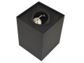 Oprawa natynkowa tuba czarna kwadratowa SIROCO BLACK 012667 Bowi