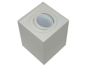 Oprawa natynkowa tuba biała kwadratowa SIROCO WHITE 012668 Bowi