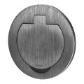  Hermetyczne gniazdo elektryczne okrągłe IP55 szczotkowane aluminium OR-GM-9030 Orno