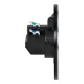  Hermetyczne gniazdo elektryczne okrągłe IP55 szczotkowane aluminium OR-GM-9030 Orno