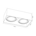 Plafon Cage - out 0-2 - Biały (85mm) 1270 Brosline