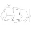 Reflektor Cube 2 - Czarny (95mm) 2294 Brosline