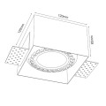 Wpuszczana Cage - in 0-1 - Biały (85mm) 3269 Brosline
