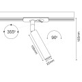 Spot Ace track 22 - Biały - szynoprzewód 230V (165mm) 6251 Brosline