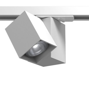 Spot Cube track 1 - Biały - szynoprzewód 230V (90mm) 6261 Brosline