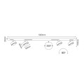 Modułowe poczwórne Drop Line 4 move - Biały (2000mm) 1028 Brosline