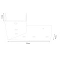 Narożnik do systemu modułowego Cube/ Pipe/Drop move - Biały 1016 Brosline