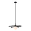 Lampa wisząca Alison nowoczesna ze szklanym kloszem i drucianą dekoracją Italux