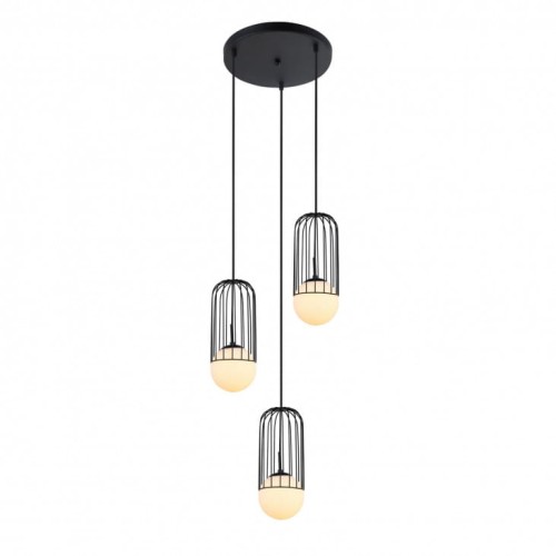 Lampa wisząca Matty  MDM-3939/3 BK Italux