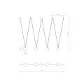 Lampa wisząca SLING IV 10354 Nowodvorski Lighting