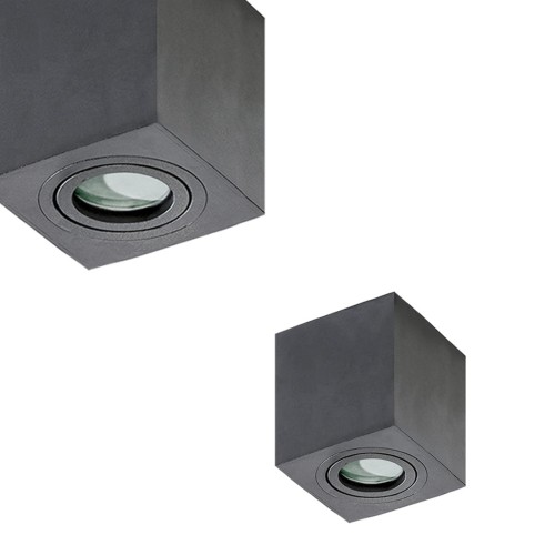 Lampa sufitowa spot BRANT SQUARE BLACK IP44 AZ2878 Azzardo