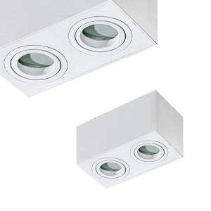 Lampa sufitowa spot BRANT SQUARE 2 WHITE IP44 AZ2823 Azzardo