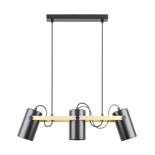 Lampa wisząca RESI Czarny/Złoty A8162-3A Zuma Line