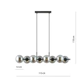Lampa wisząca RORY 8 GRAFIT 1207/8 Emibig