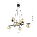 Lampa wisząca ESSA 8 MIODOWY 1204/8 Emibig