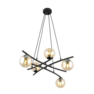 Lampa wisząca ESSA 5 MIODOWY 1204/5 Emibig