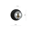 Kinkiet OSLO K1 BLACK/GRAFIT 1186/K1 Emibig