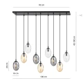 Lampa sufitowa  ASTRAL 9 BL MIX 1268/9M1 Emibig