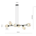 Lampa wisząca PANDORA 6 BL MIODOWY 1264/6 Emibig