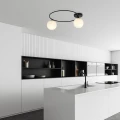 Lampa sufitowa  SOPRA 2 BL OPAL 1257/2 Emibig