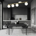 Lampa sufitowa  MONZA 4 WH OPAL 1253/4 Emibig