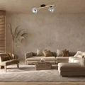 Lampa sufitowa  SPLENDI 2 BL GRAFIT 1246/2 Emibig