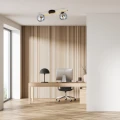 Lampa sufitowa  SPLENDI 2 BL GRAFIT 1246/2 Emibig