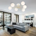 Lampa sufitowa  MAGNUM 6 WH OPAL 1234/6 Emibig