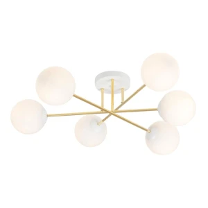 Lampa sufitowa  MAGNUM 6 WH OPAL 1234/6 Emibig