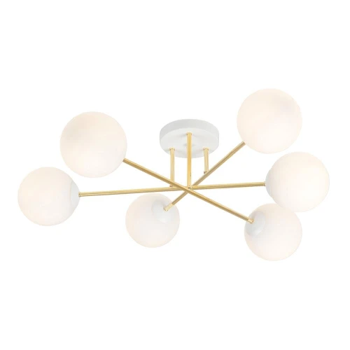 Lampa sufitowa  MAGNUM 6 WH OPAL 1234/6 Emibig