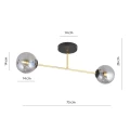 Lampa sufitowa  MAGNUM 2 BL GRAFIT 1269/2 Emibig