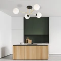 Lampa sufitowa  MAGNUM 4 BL OPAL 1233/4 Emibig