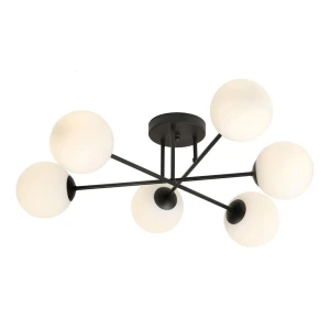 Lampa sufitowa  ROMA 6 BL OPAL 1232/6 Emibig